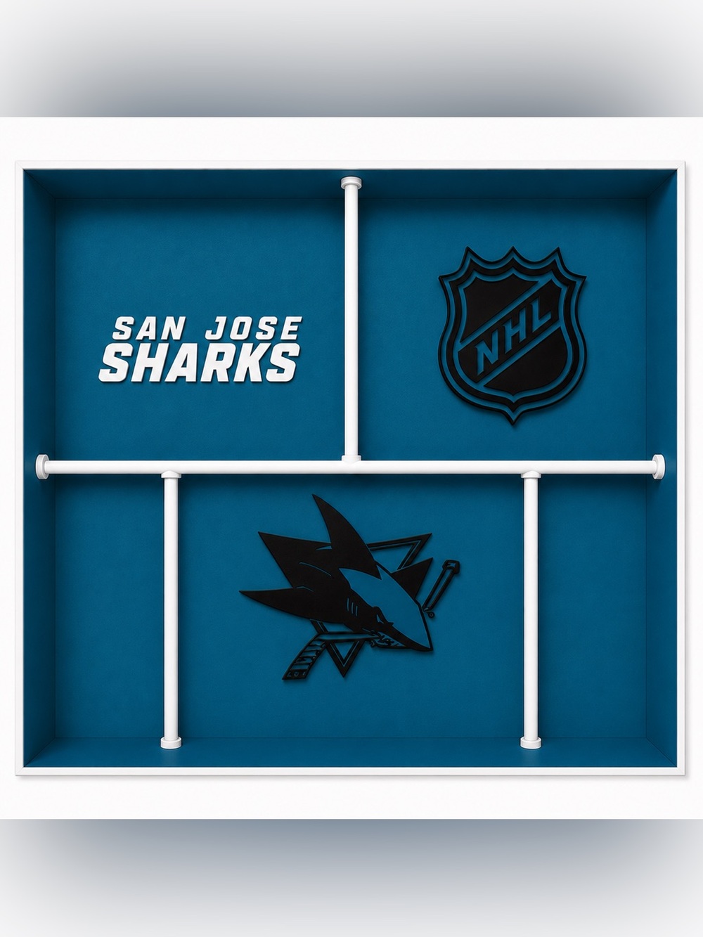 San Jose Sharks NHL Pocket Dump Tray - For Keys, Wallet, Money, Etc